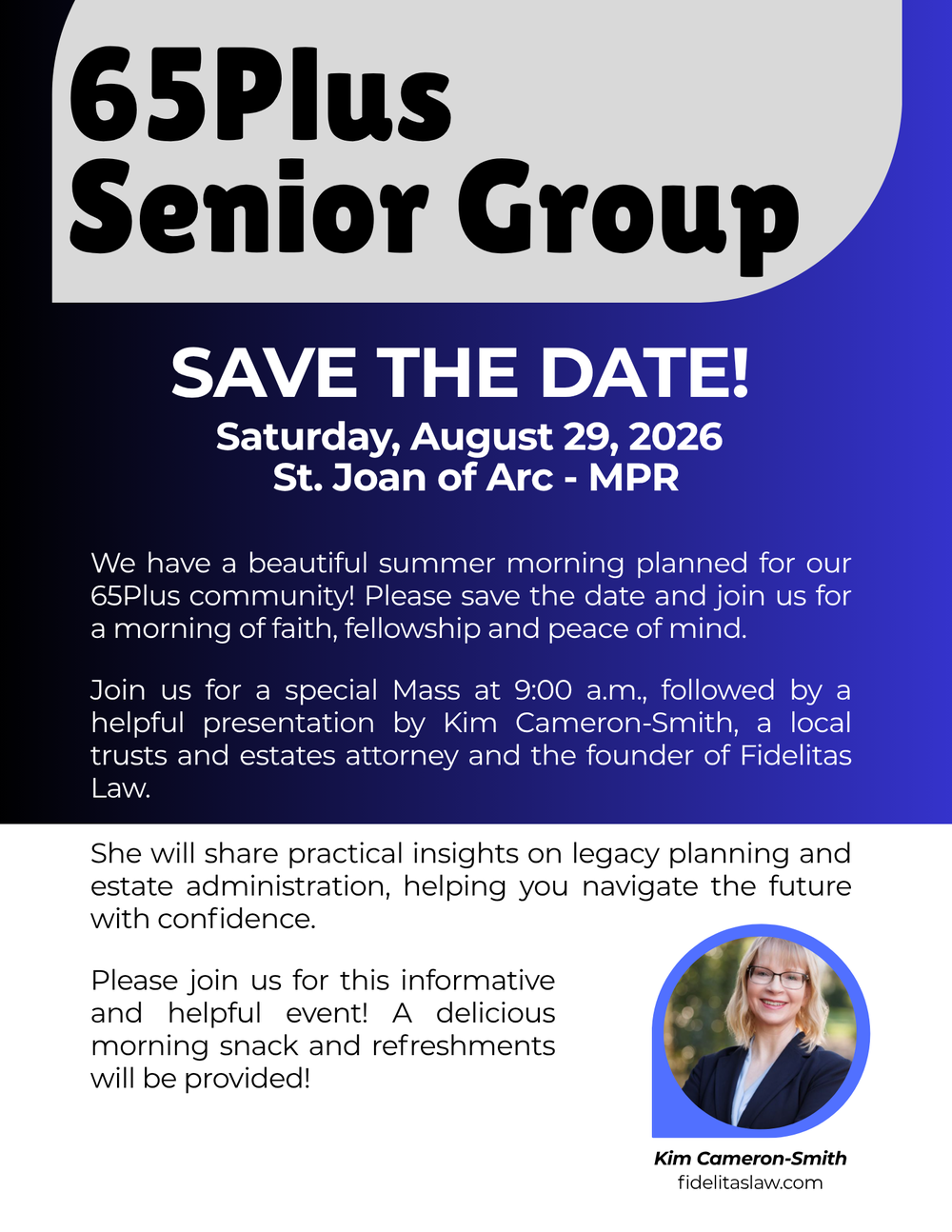 Legacy Planning Flyer 8.5 X 11 In