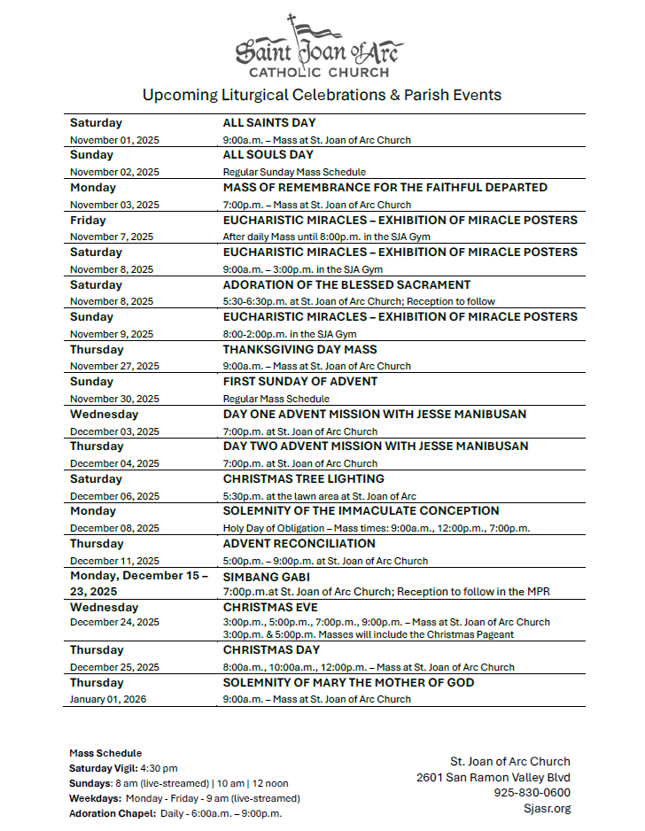 Sja Upcoming Events2025