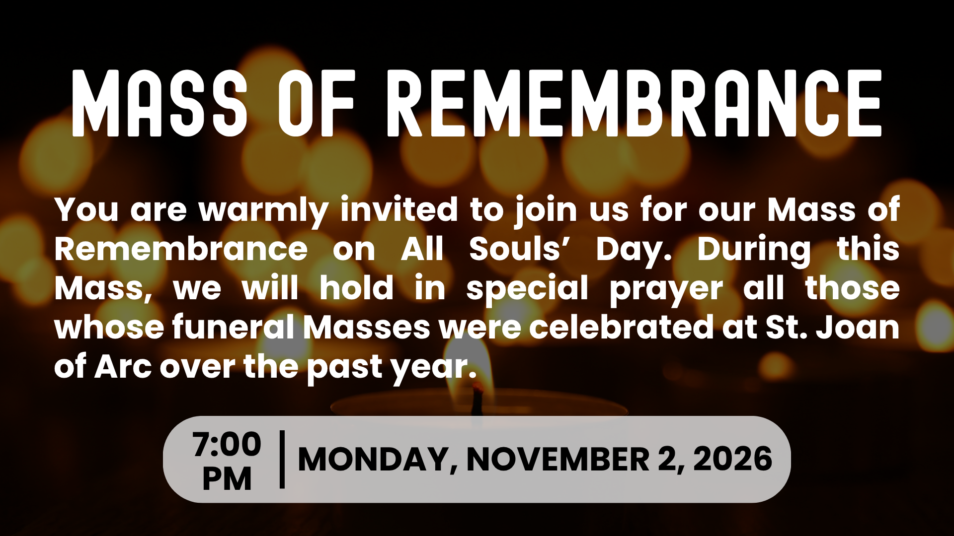 Mass Of Remembrance 2026 Presentation