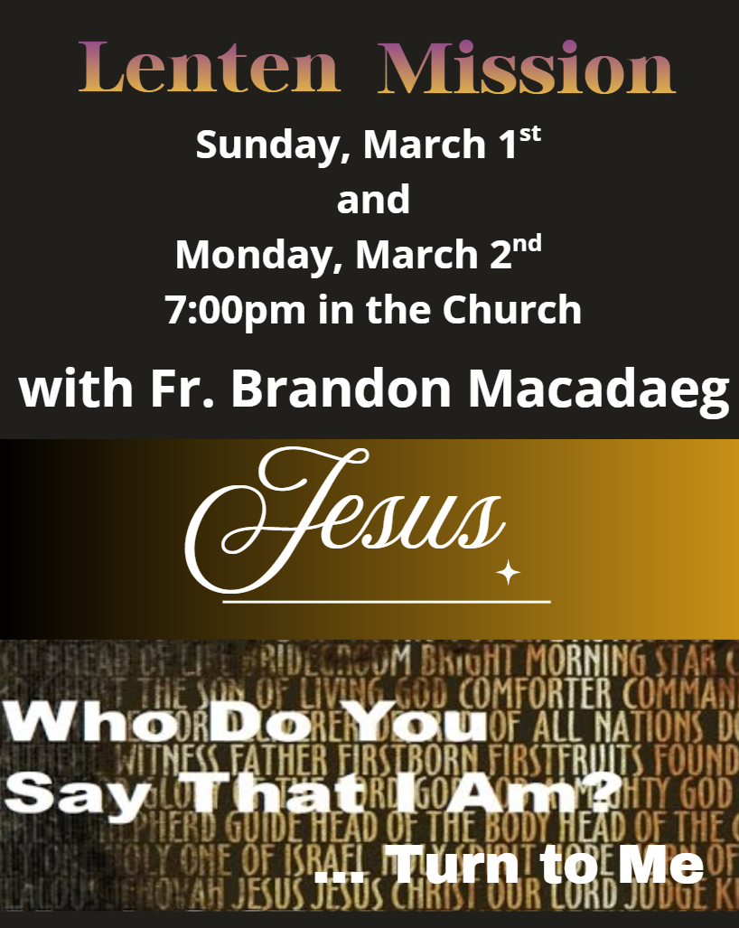 Parish Lenten Mission Flyer Copy
